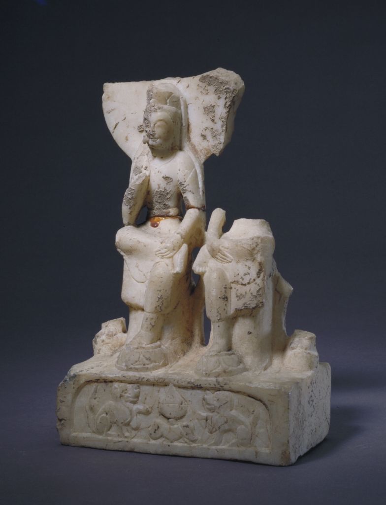 李户生造石双思惟像